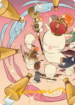 Summon: Good King Mog XII Art Card (Gold-Stamped Signature) - 41 / English / Nea - Image 1