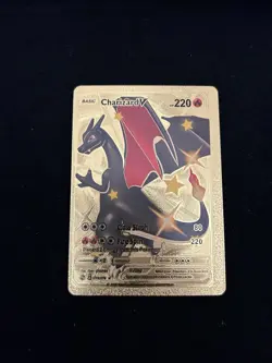 Pokemon TCG Charizard v Champions Path 79/73 Gold Card - Image 1