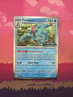 Pokemon Card Feraligatr Black Star Promo 089 Stamped Near Mint - Image 1