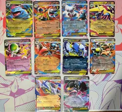 Pokemon English TCG Mega Evolution Double Rare Full Set (10 Cards) - Image 1