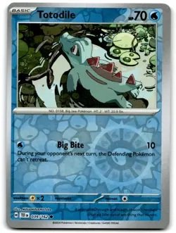 Pokemon Trading Card TCG Totodile #39 Reverse Holo - Image 1