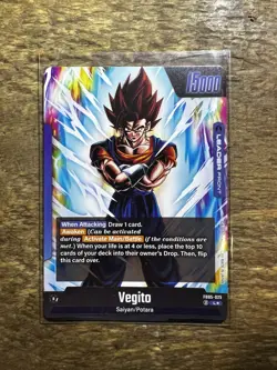 Dragon Ball Super Fusion World Vegito FB-05 025 Alt Art Card - Image 2