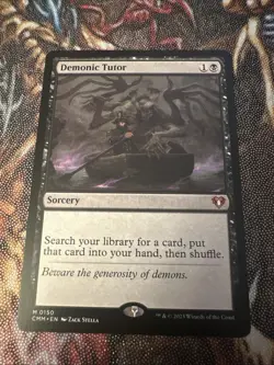 Demonic Tutor Commander Masters Regular MTG NM - Image 1