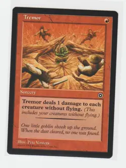 Magic the Gathering ~ MTG ~ 1x Tremor ~ PORTAL II ~ M/NM - Image 1