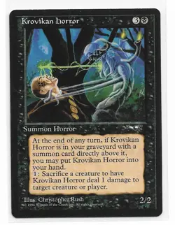 Magic the Gathering ~ MTG ~ 1x Krovikan Horror ~ Alliances ~ M/NM - Image 1