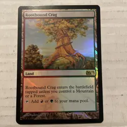 Rootbound Crag Magic 2012 (M12) Foil Rare Mtg Magic The Gathering Land - Image 1