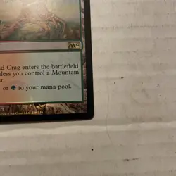 Rootbound Crag Magic 2012 (M12) Foil Rare Mtg Magic The Gathering Land - Image 5