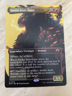 MTG Imskir Iron-Eater Borderless Regular Modern Horizons 3 #0374 Rare MH3 NM/M - Image 1