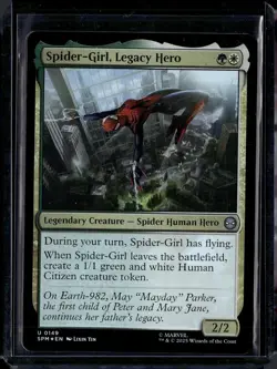Spider-Girl, Legacy Hero - 149 - SPM - Foil - NM - MTG Magic the Gathering - Image 1