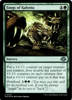 MTG Fangs of Kalonia Foil NM Modern Horizons 3 Magic 153 - Image 1