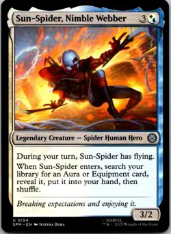 Sun-Spider, Nimble Webber U Legendary Creature - Spider Human Hero Marvel's Spid - Image 1