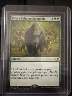 Overwhelming Stampede (208/337) [Regular] (NM) - MTG - Commander 2014 (ENG) - Image 1