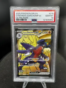 #215 Cynthia's Garchomp EX - 2025 Pokemon DRI EN-Destined Rivals UR - PSA 10 - Image 1