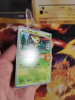 Pokemon Karte Card Snivy Bw Promo Pokemon Center Serpifeu IT Yokad japanese Exc- - Image 4