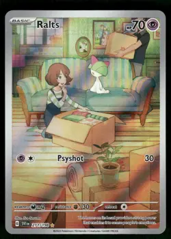 Ralts - 211/198 Illustration Rare Holo NM Pokemon SV01: Scarlet & Violet Base Se - Image 1