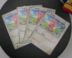 X4 Playset - Audino 074/086 Sv: Black Bolt Regular - Pokemon English - Image 1