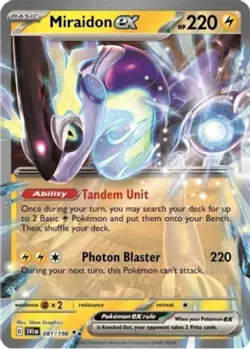 Pokemon Miraidon ex - 081/198 - Double Rare NM-Mint Scarlet & Violet Base Set - Image 1