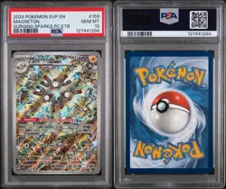 Magneton #159 - 2024 Surging Sparks ETB Pokemon Center Stamp Promo - PSA 10 🔥 - Image 3