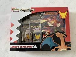 Pokemon 25th Annivers Celebrations Lance's Charizard V Collection BOX SEALED 820650809392 - Image 1