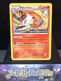 Pokemon Card Volcarona BW40 Holo STAFF Black & White Dark Explorers Light Play - Image 1