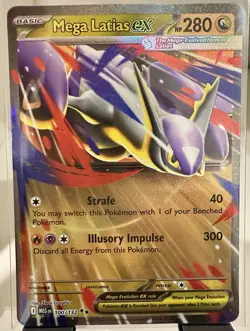 Pokemon TCG Mega Latias EX 100/132 Mega Evolution Double Rare Full Art NM - Image 1
