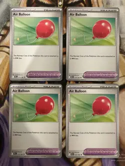 4x Air Balloon 079/086 Pokemon Black Bolt Regular English - PLAYSET - NM/M 🔥 - Image 1