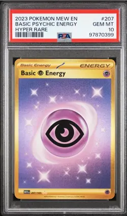 Basic Psychic Energy 207/165 Pokemon TCG Scarlet & Violet 151 Hyper Rare PSA 10 - Image 1