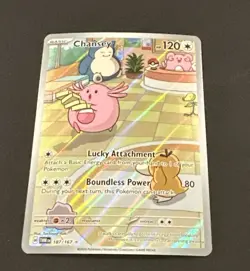 2024 POKEMON SCARLET & VIOLET TWILIGHT MASQUERADE CHANSEY ILLUSTRATION RARE!! - Image 2