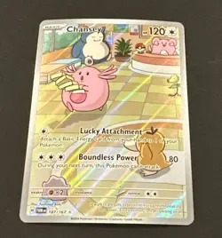 2024 POKEMON SCARLET & VIOLET TWILIGHT MASQUERADE CHANSEY ILLUSTRATION RARE!! - Image 5