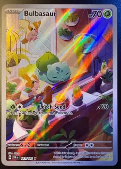 Bulbasaur 143/142 Sv07: Stellar Crown Holo Pokemon TCG, NM/M, SIR - Image 1