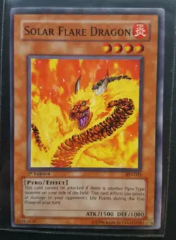 YU-GI-OH SOLAR FLARE DRAGON 1ST EDITION AST-032 - Image 1