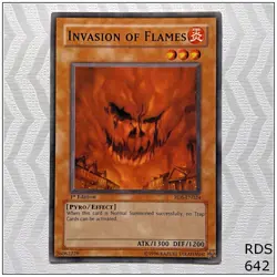 Invasion of Flames - RDS-EN024 - Common 1st Edition Yugioh - Image 1