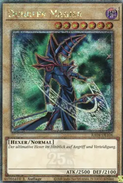 yugioh Dunkler Magier RA04-DE106 1AUFLAGE Quarter Century Secret Rare DEUTSCH - Image 1