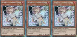 yugioh 3x Aschenblute & Freudiger Fruhling RA04-DE025 Collectors Rare DEUTSCH - Image 1