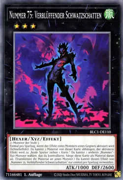 Yu Gi Oh! Number 75: Bamboozling Gossip Shadow BLC1-EN110 Common - Image 1