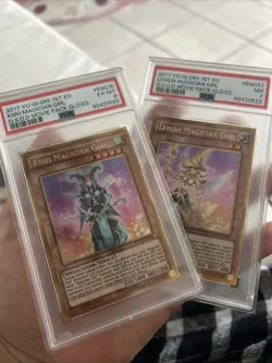 Magicians Lot Of 5 Yugioh Cards Graded - Image 1