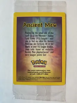 Pokemon The Movie 2000 Ancient Mew Promo Card Sealed - Image 4