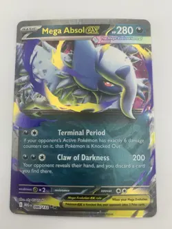 Mega Absol EX 086/132 Full Art Mega Evolution Pokemon Card - Image 2