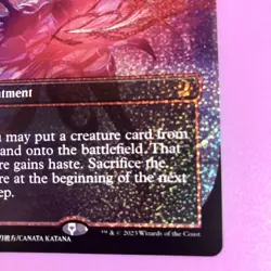MTG Deception Confetti Foil Borderless English Card Used - Image 5