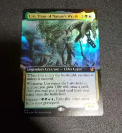 Uro Titan of Nature's Wrath MTG Foil Extension English Magic Card Used - Image 1