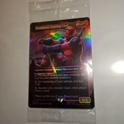 MTG Secret Lair Marvel Deadpool Foil Card Unopened Condition - Image 1