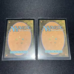 MTG Foil Snow Covered Island Magic The Gathering Rare Card Used - Image 2