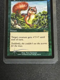 Might of Oaks MTG Foil Green Instant +7/+7 Enhancement Card - Image 3