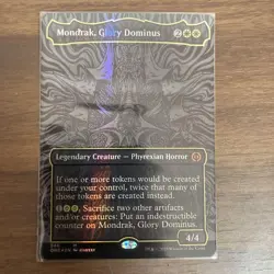 Mondrak Glory Dominus Foil Oil Slick Limited Edition Card Game Collectible - Image 1