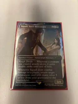 Squall SeeD Mercenary Promo Foil Magic the Gathering Single Card Play Use - Image 1