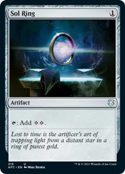 Sol Ring LP #215 Commander: Adventures in the Forgotten Realms MTG - Image 1
