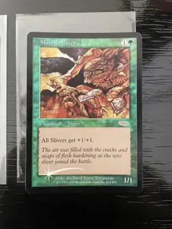 MTG Muscle Sliver FNM Foil Set of 2 Play Use No Major Damage - Image 3