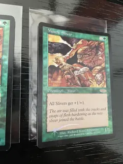 MTG Muscle Sliver FNM Foil Set of 2 Play Use No Major Damage - Image 4