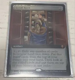 MTG Scroll Shelf English Foil Extended Card Storage Used - Image 1