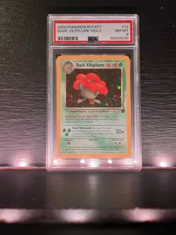 2000 Pokemon Rocket Dark Vileplume Holo # 13 Graded Pokemon Card Psa 8 - Image 1